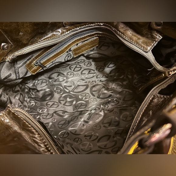 NWT Francesco Biasia Genuine Leather Satchel - Picture 10 of 12